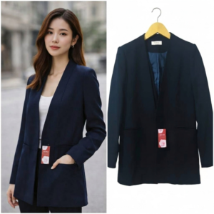 Minimalist Navy Blazer